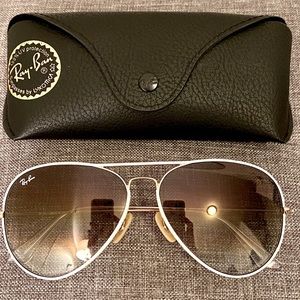 Ray-Ban Full Color Aviator (White/Gold)